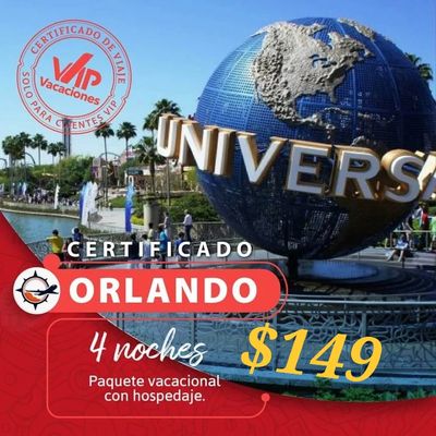 Certificado 4 Noches Orlando  PROMO