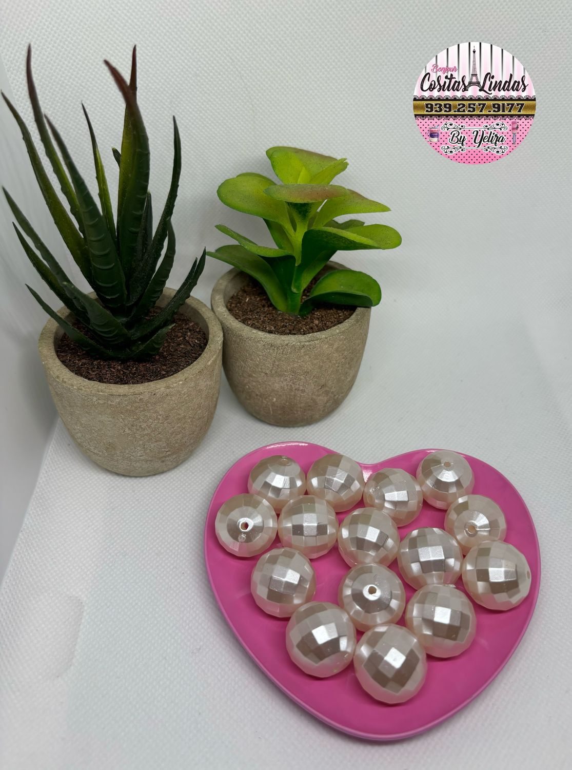 Beads Disco Perla Tamaño 20mm