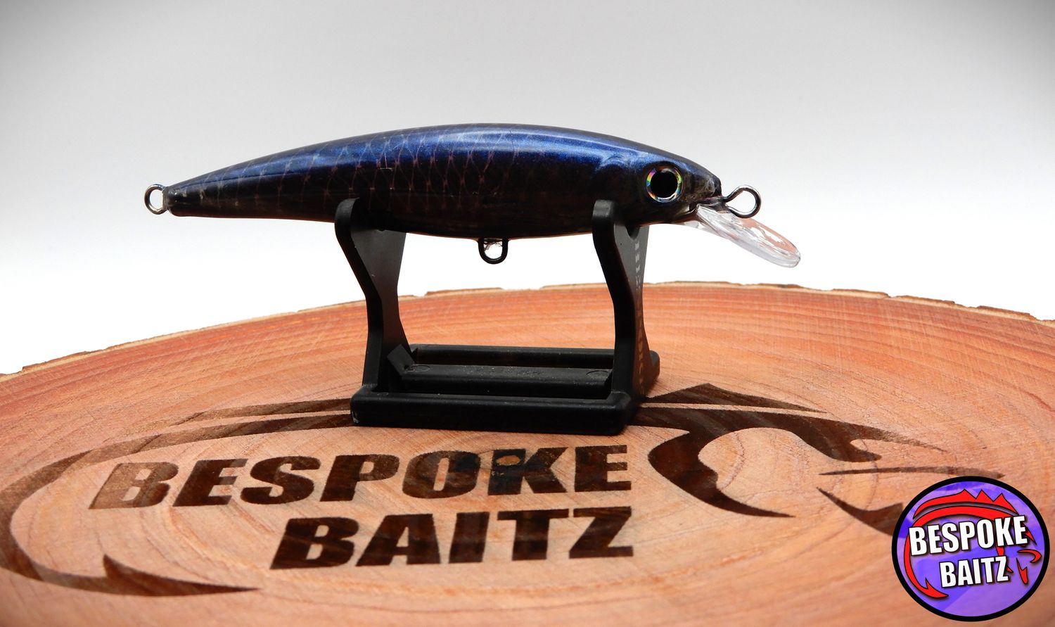 4.5&quot; Blue metallic Holographic Jerk Bait