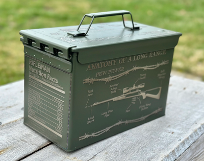 ​Personalized Laser-Engraved 50 Cal Ammo Can – Perfect Groomsman Gift