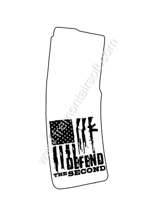​P mag Defend the 2nd and Freedom Magazine Template .svg for fiber laser engraver. Update now in Ezcad2 and Lightburn format