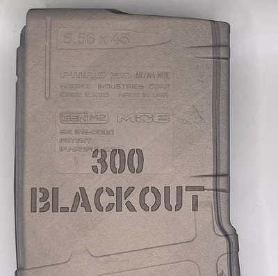 ​Pmag caliber laser engrave files ar magazine svg and png. Standard and Inverted files