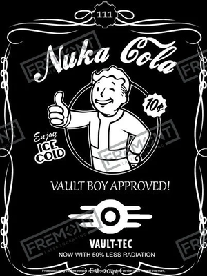 ​Nuka Cola Whiskey flask template, .svg and lightburn ready files.