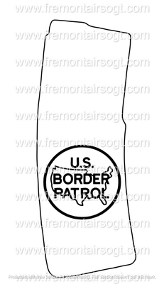 ​New Pmag Military Template plus Border Patrol. Fiber laser AR-15 30 round magazine files. .svg and .png 127 files all together