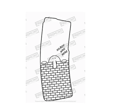 Kilroy Magazine Template .svg for fiber laser engraver. In .svg inverted and normal format, .png format and lightburn format.
