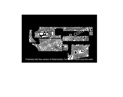 AR lower Damascus template and Pmag Damascus template. SVG file for laser engraving. AR-15 template.