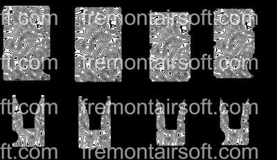 Damascus RFID Metal Wallet fiber laser template. SVG file for laser engraving. Download in .rar or .zip format.
