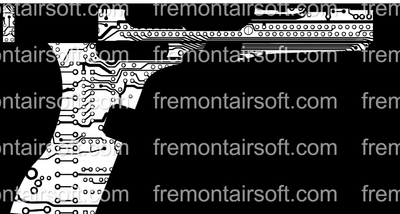ck 43 circuit template. SVG file for laser engraving. Glock template. Files come in both normal and inverted format