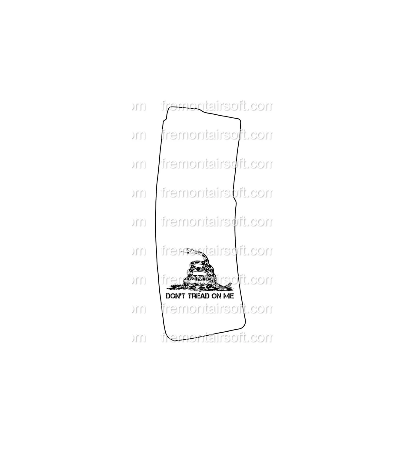 ​Don&#39;t Tread on me and Molon labe AR-15 magazine digital fiber laser template. SVG includes normal image and inverted image.