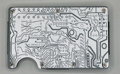 Circuit RFID Metal Wallet fiber laser template. SVG file for laser engraving. Download in .rar or .zip format.