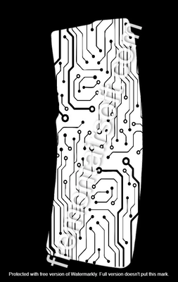 Circuit board p mag magazine template for fiber laser .svg and .png 14 templates