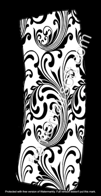 R lower scroll template and Pmag scroll template. SVG file for laser engraving. AR-15 template.