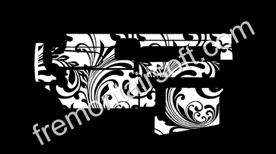 R lower scroll template and Pmag scroll template. SVG file for laser engraving. AR-15 template.