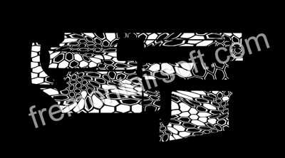 AR lower Kryptek template and Pmag Kryptek style template. SVG file for laser engraving. AR-15 template.