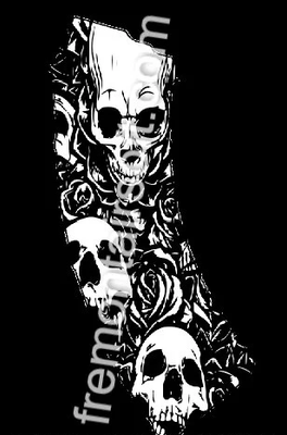 ​AK 47 Pmag Skull pattern fiber laser template. SVG file for laser engraving. Ak-47 magazine template . File download in .rar or .zip format.