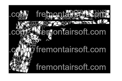 1911 Kryptek template . SVG files for laser engraving. 1911 template.