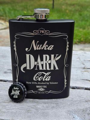 Nuka Dark Flask – Laser Engraved