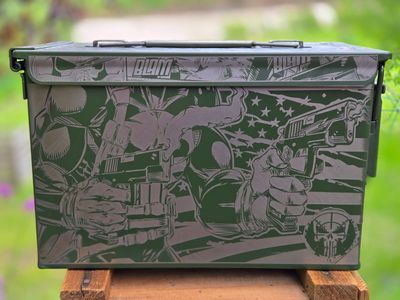 ​💀 Punisher .50 Cal Ammo Can – Engraved Edition 💀
