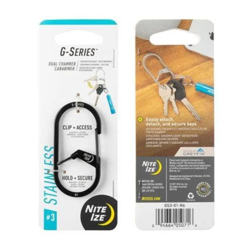 Nite Ize G-serie karabijnhaak met dubbele kamer