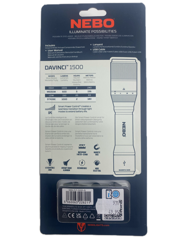 flashlight NEBO davinci 1500