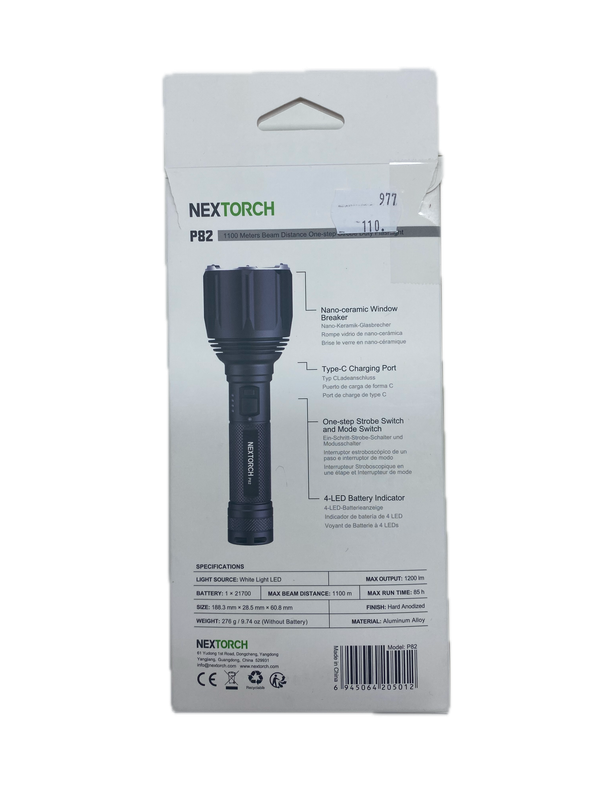 NEXTORCH flashlight P82 1100meters