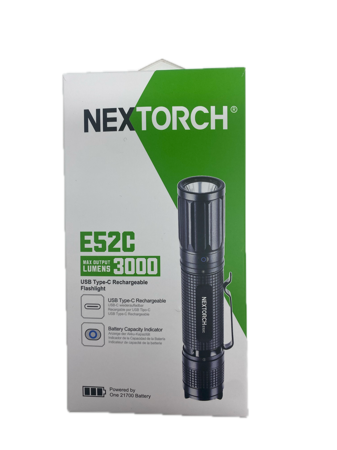 NEXTORCH flashlight E52C 3000lumens