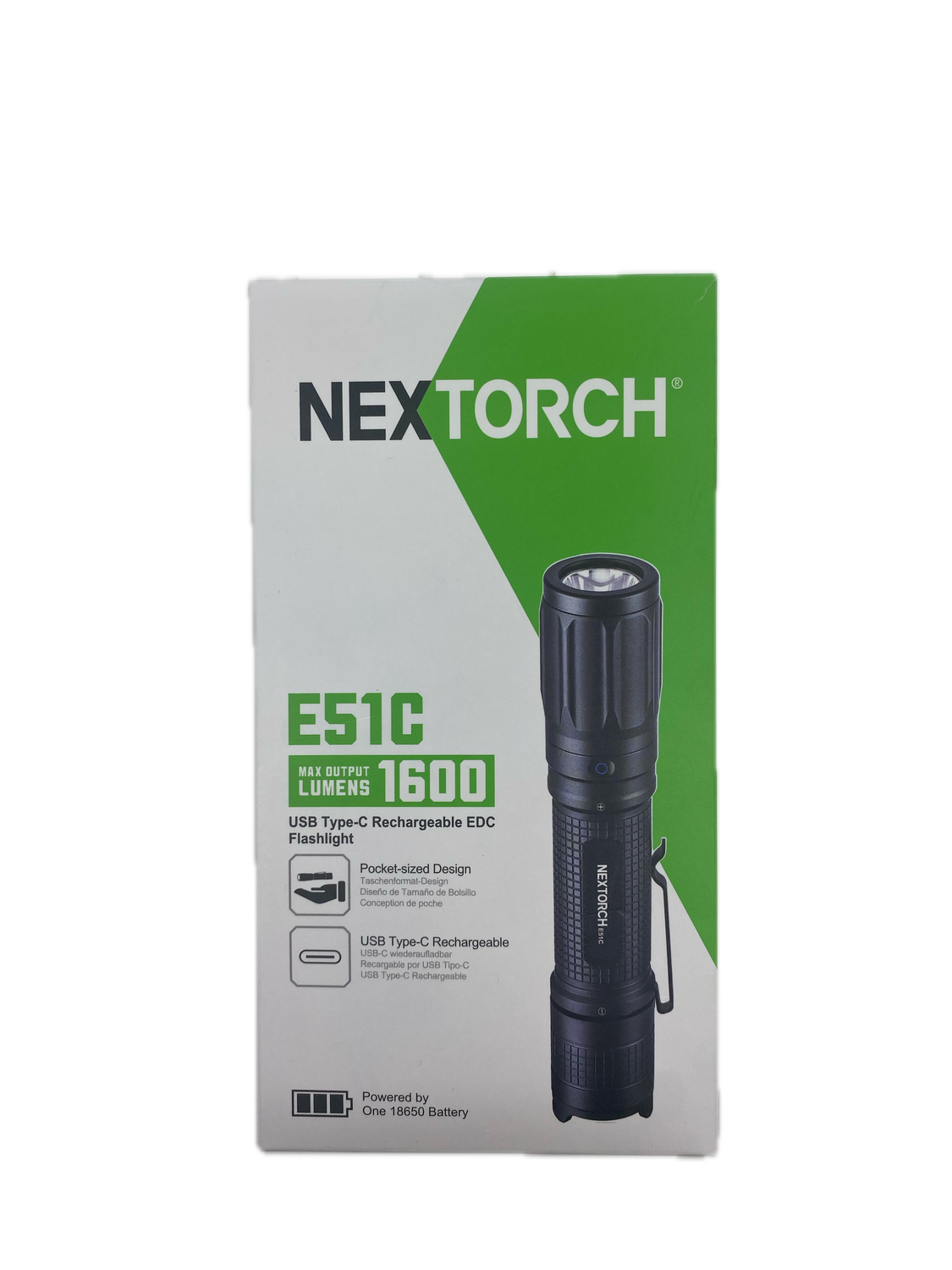 NEXTORCH flashlight E51C 1600 lumens