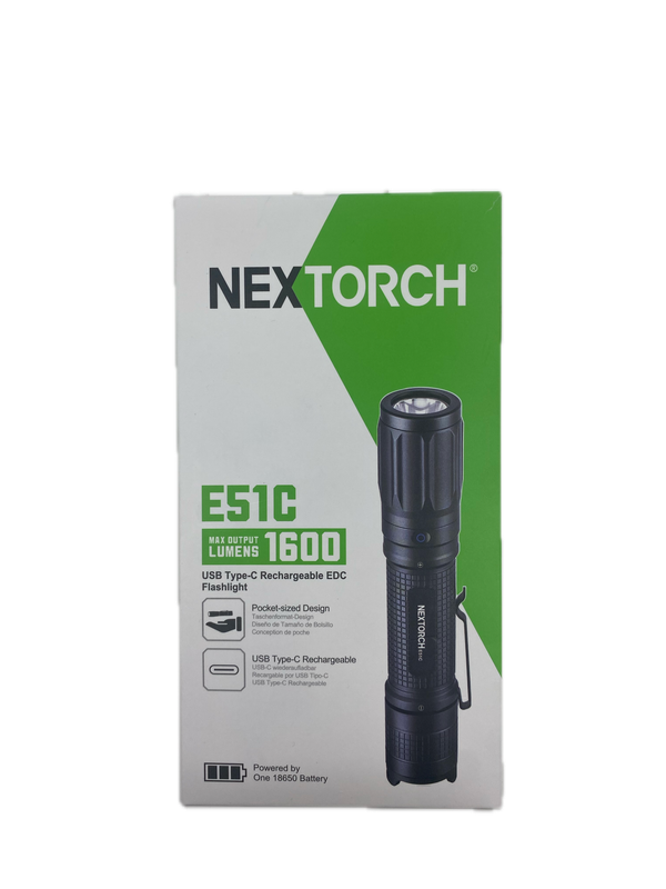NEXTORCH flashlight E51C 1600 lumens