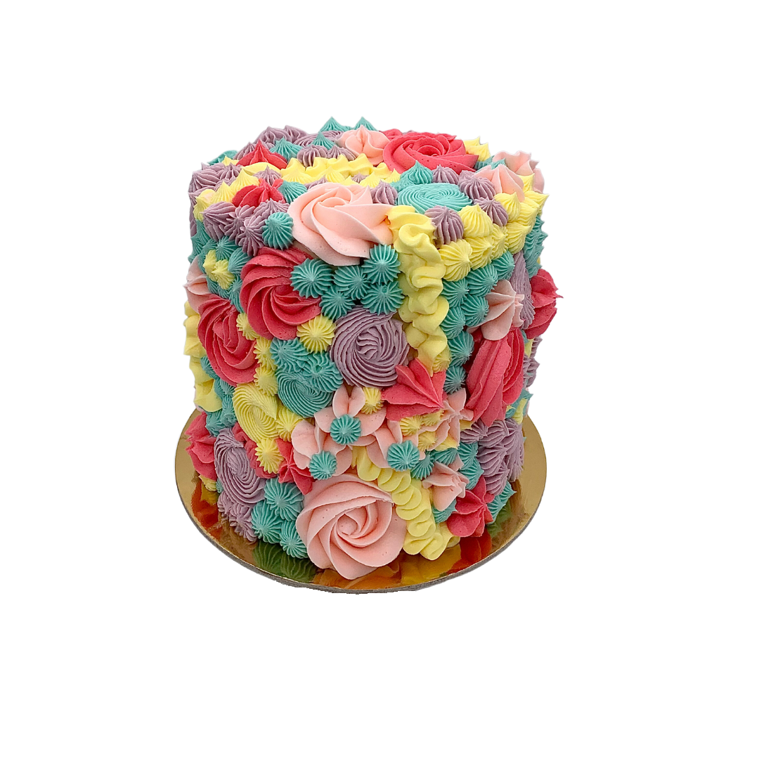 floral garden cake