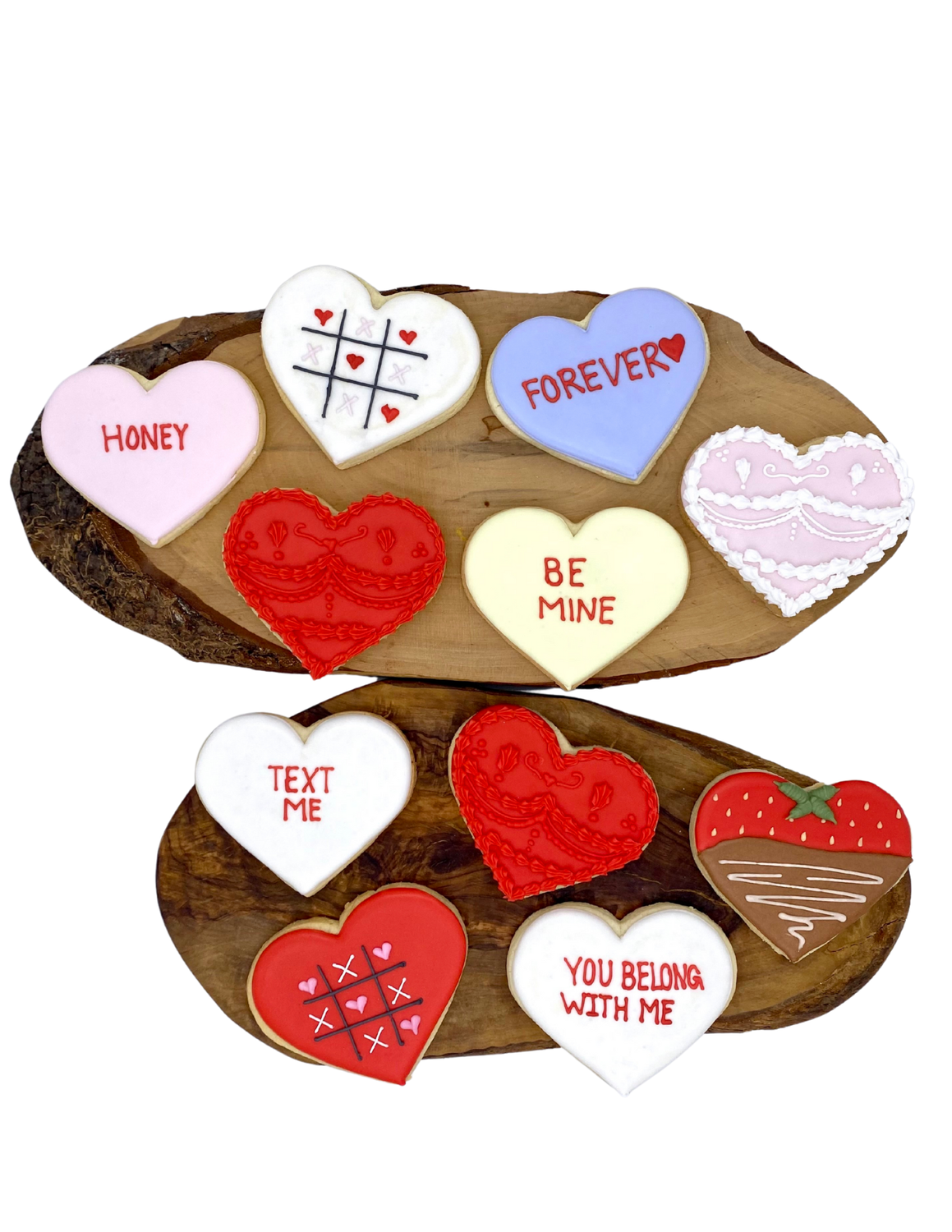 heart shaped sugar cookies