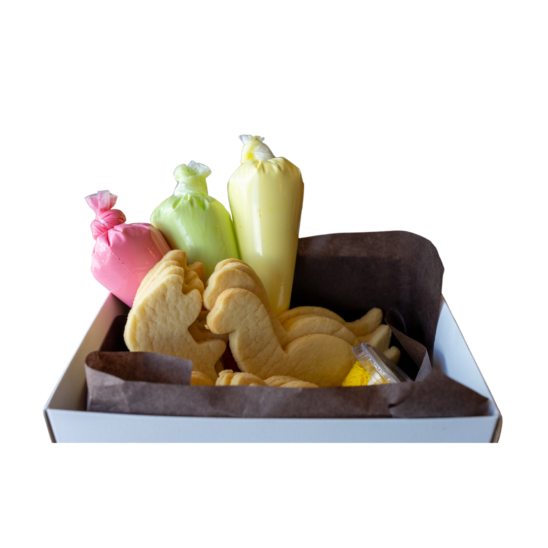 the dinosaur sugar cookie decorating kit