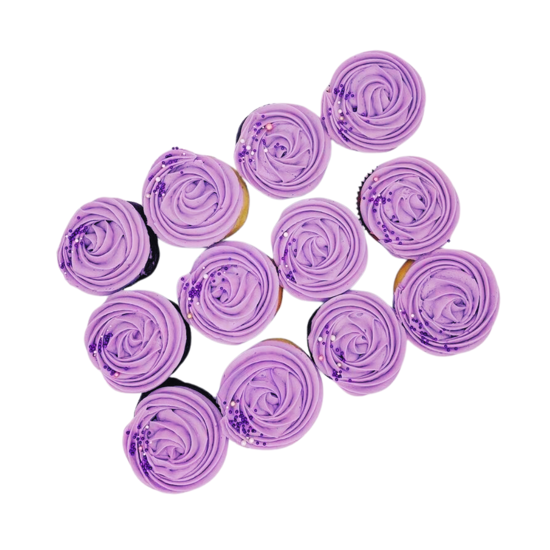 the purple rosette box