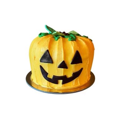 jack-o-lantern cake