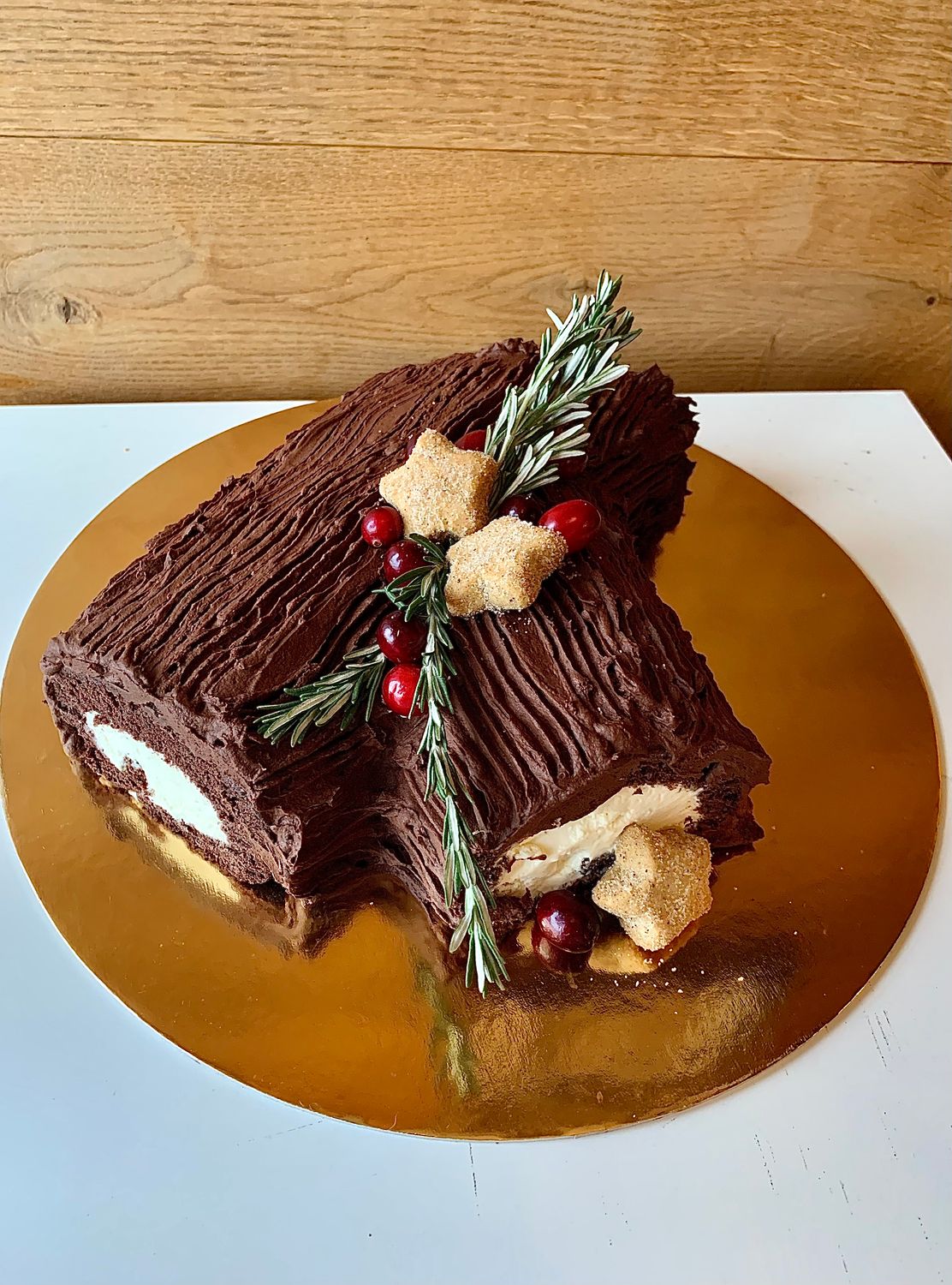 Yule Log Cake