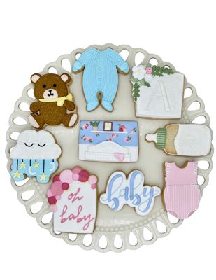 baby shower sugar cookies
