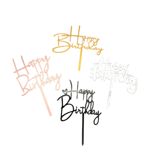 Happy Birthday Cake Topper