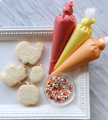 Thanksgiving &amp; Autumn Sugar Cookie Decorating Kit