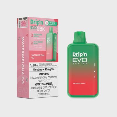Drip&#39;n by Envi EVO Series 28k Disposable - Watermelona CG 20MG [ON]