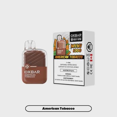 Rocky Vapor Oxbar Mini 1200 - American Tobacco 20MG [Ontario]