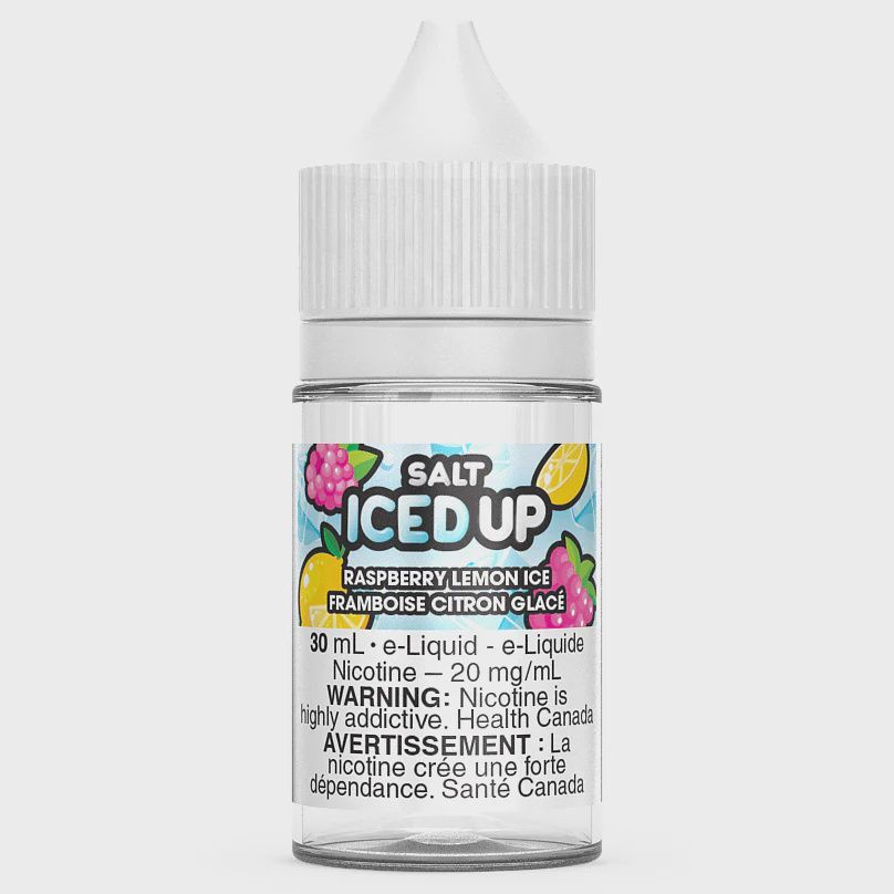 E- Juices- Raspberry Lemon Ice By Iced Up Salt 12mg / 30ml [ON]