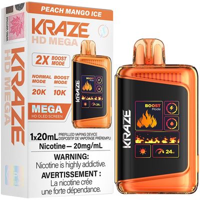 Kraze HD Mega - Peach Mango Ice 20mg [ON]