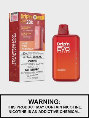Drip&#39;n by Envi EVO Series 28k Disposable - Mango Peach Watermelon 20MG [ON]