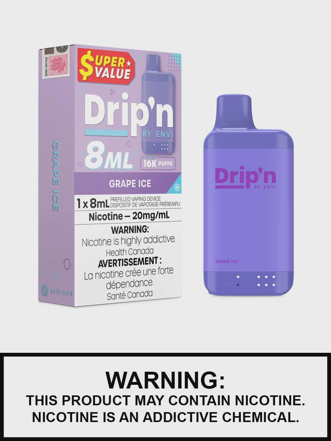 Dripn 16k - Grape Ice 20 MG