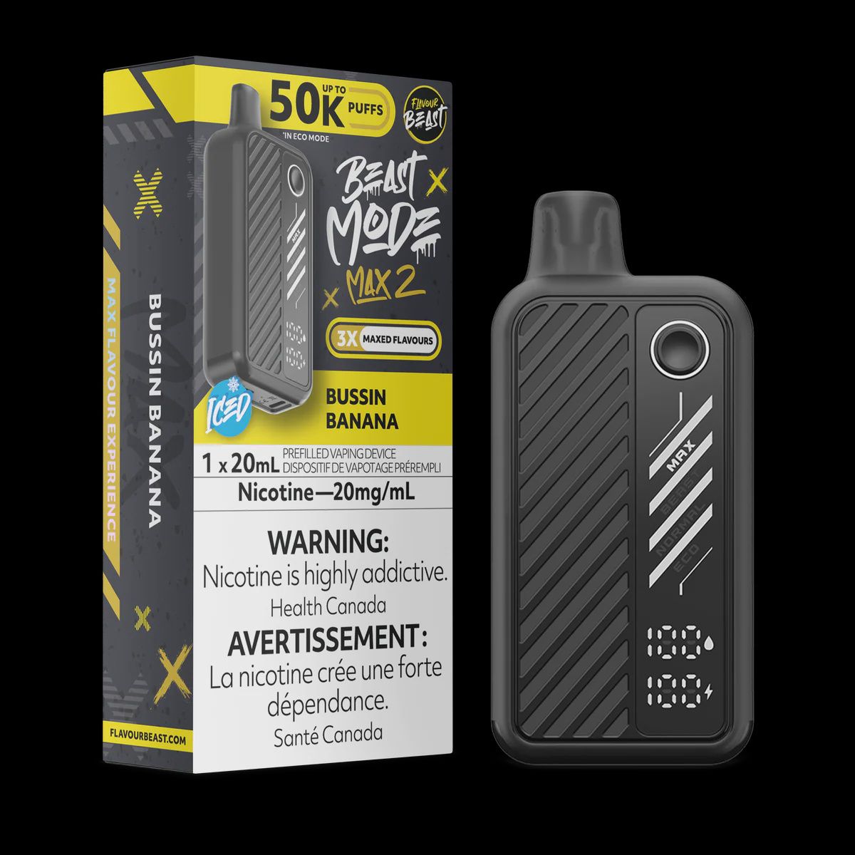 Beast Mode Max 2 50K Disposable - Bussin Banana 20MG