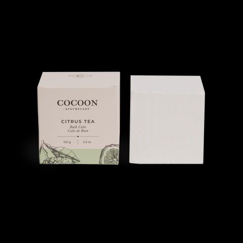 0150-CTBC - COCOON APOTHECARY - BATH CUBE - CITRUS TEA