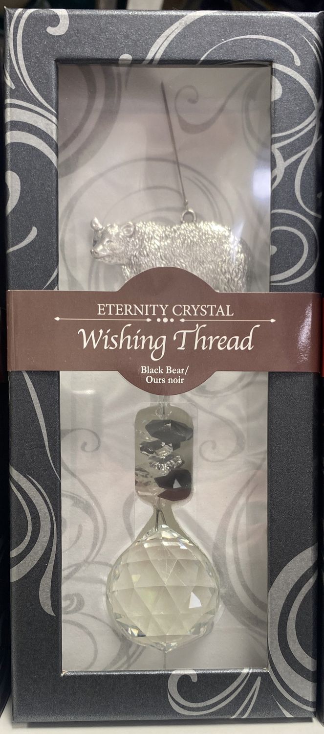 423-00202201431 - WISHING THREAD/BLACK BEAR / 12&quot; L