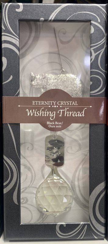 423-00202201431 - WISHING THREAD/BLACK BEAR / 12&quot; L