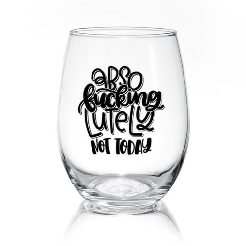 WINE GLASS - ABSOFUCKINGLUTELY