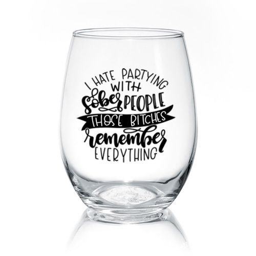 WINE GLASS - SOBER PEOPLE