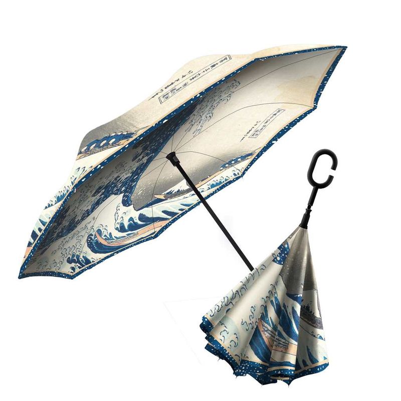 INVERTED UMBRELLA - HOKUSAI GREAT WAVE